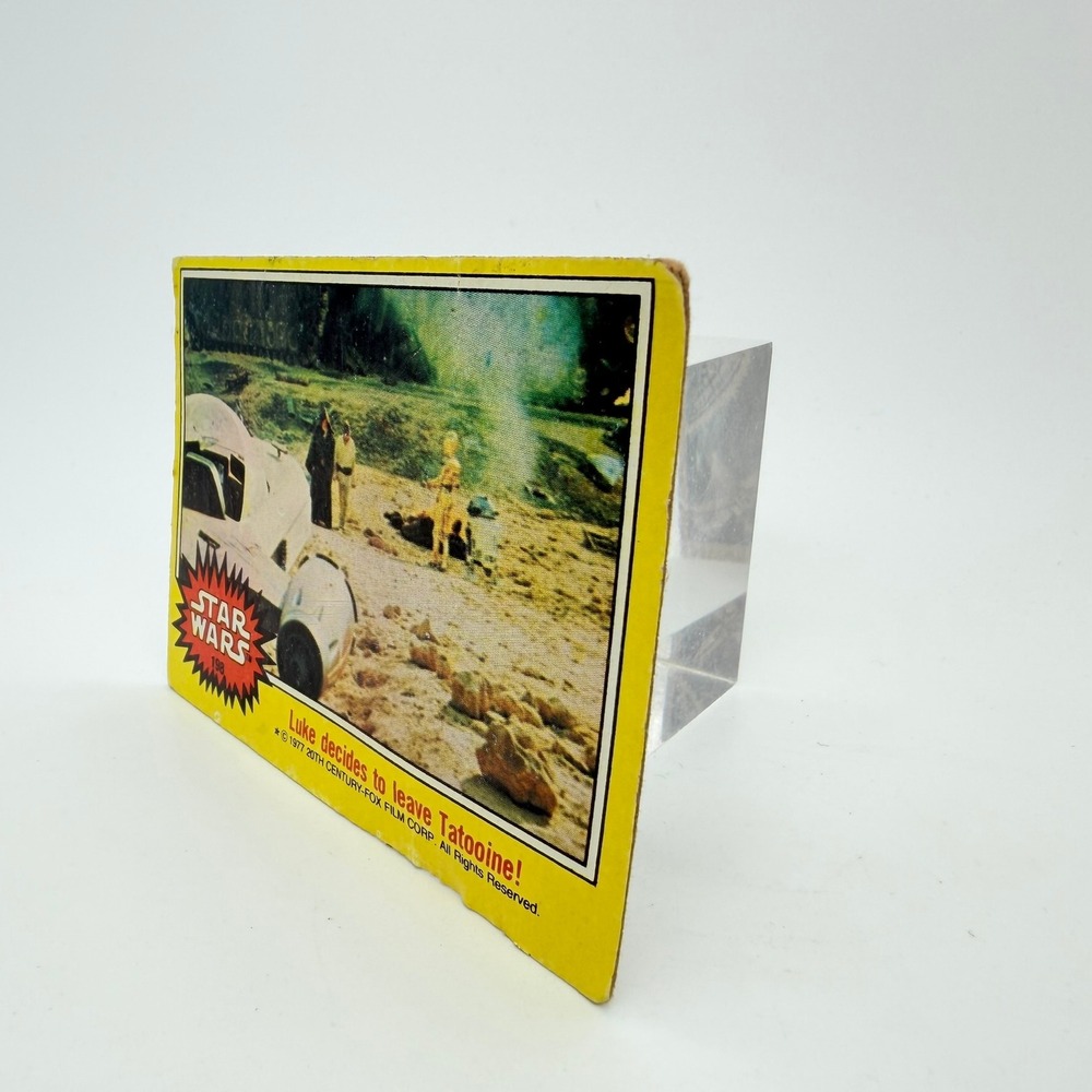 1977 Topps Star Wars #198 Luke Decides to Leave Tatooine Green Series 4 Vintage - Picture 3 of 6